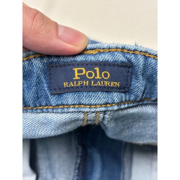 Polo Ralph Lauren The Slim Boyfriend Jeans Blue Embroidered Logo Women W28X26 - Picture 6 of 15